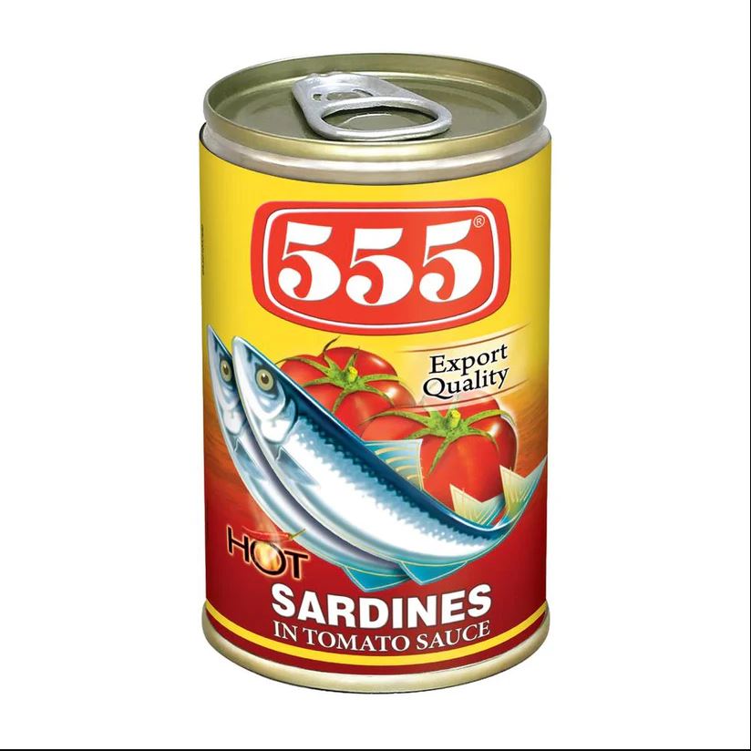 555 Sardines in Chili Tomato Sauce 155g