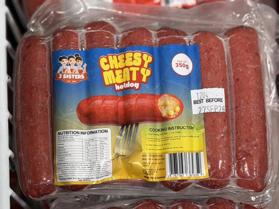 3 Sisters Cheesy Meaty Hotdog 350g