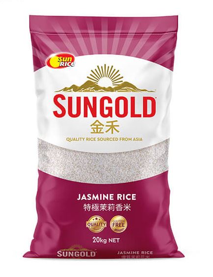 Sungold Jasmine Rice 20kg