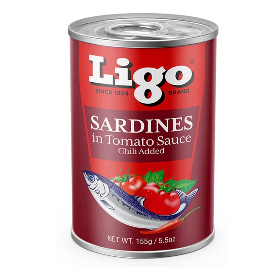 Ligo Sardines Extra Hot 155g