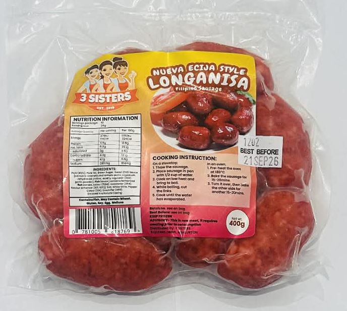 Nueva Ecija Style Longanisa 400g