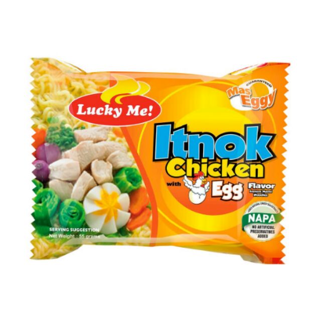 Lucky Me Instant Noodle, Itnok Chicken & Egg 50g