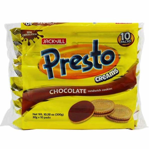 Presto Creams Chocolate 30g x 10