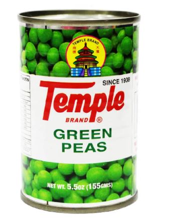 Temple Green Peas 155g