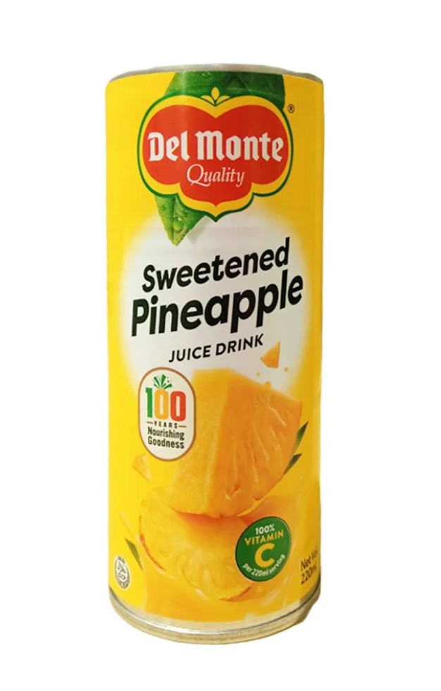 Del Monte Sweetened Pineapple Juice 220ml